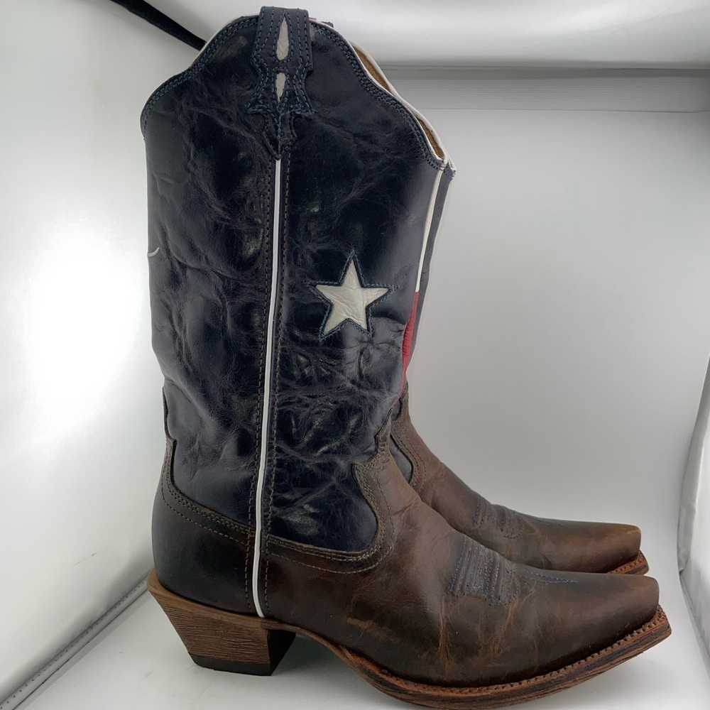 Twisted X WSO0012 Red White & Blue Leather Cowboy Western Boots Women's 9.5B - Picture 10 of 11